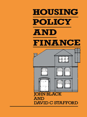cover image of Housing Policy and Finance